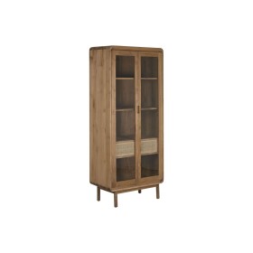 Suporte Expositor Home ESPRIT Cristal Teca 80 x 45 x 190 cm de Home ESPRIT, Vitrinas - Ref: S3058163, Preço: 953,10 €, Descon...