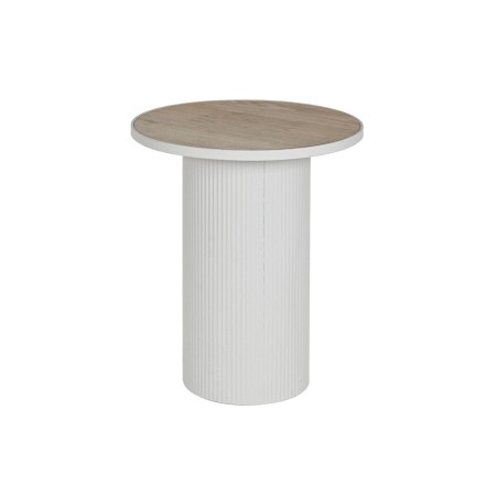 Mesa de apoio Home ESPRIT Branco Metal Madeira MDF 46 x 46 x 56 cm de Home ESPRIT, Jogos de móveis - Ref: S3058189, Preço: 76...