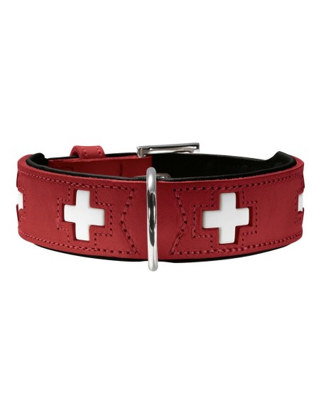 Hundehalsband Hunter Swiss 38-43.5 cm Rot/Schwarz | Tienda24 Tienda24.eu