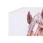 Cadre Home ESPRIT Beige Rose Toile Bois MDF Cheval Shabby Chic 80 x 2,5 x 60 cm (2 Unités) | Tienda24 - Global Online Shop Tienda24.eu