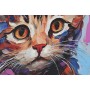 Painting Home ESPRIT Canvas MDF Wood Cat Urban Lacquered 40 x 1,8 x 60 cm (2 Units) by Home ESPRIT, Prints on Canvas - Ref: S...