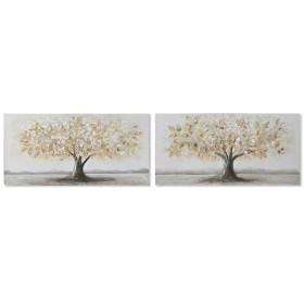 Painting Home ESPRIT Golden Canvas MDF Wood Tree Traditional 120 x 3 x 60 cm (2 Units) by Home ESPRIT, Prints on Canvas - Ref...