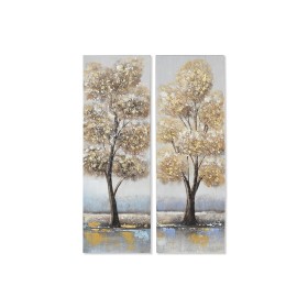 Quadro Home ESPRIT Dorato Tela Legno MDF Albero Tradizionale 30 x 3 x 90 cm (2 Unità) di Home ESPRIT, Stampe e quadri su tela...