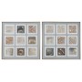 Painting Home ESPRIT Brown Beige polystyrene Canvas Squared Urban 82 x 5 x 82 cm (2 Units) by Home ESPRIT, Prints on Canvas -...