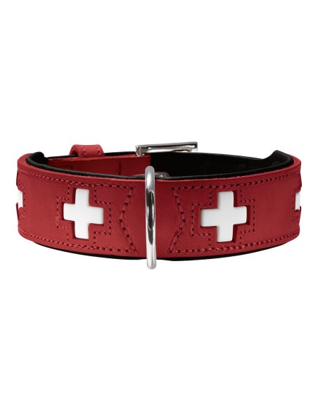 Dog collar Hunter Swiss Red/Black (41-49 cm) | Tienda24 Tienda24.eu