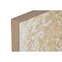 Cuadro Home ESPRIT Blanco Dorado Lienzo Madera MDF Moderno Hoja de planta 82 x 4,5 x 82 cm (2 Unidades) de Home ESPRIT, Impre...