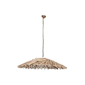 Ceiling Light Home ESPRIT Natural Wood Eucalyptus wood 50 W 100 x 100 x 18 cm by Home ESPRIT, Ceiling Lights - Ref: S3058266,...