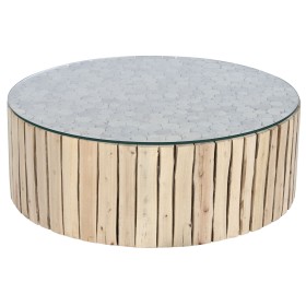 Tavolino da Caffè Home ESPRIT Naturale Cristallo Legno di eucalipto 90 x 90 x 30 cm di Home ESPRIT, Tavoli - Rif: S3058271, P...