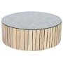 Table Basse Home ESPRIT Naturel Verre Bois d'eucalyptus 90 x 90 x 30 cm de Home ESPRIT, Tables - Réf : S3058271, Prix : 185,1...