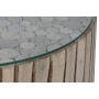 Table Basse Home ESPRIT Naturel Verre Bois d'eucalyptus 90 x 90 x 30 cm de Home ESPRIT, Tables - Réf : S3058271, Prix : 185,1...