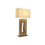 Desk lamp Home ESPRIT Beige Natural Mango wood 50 W 220 V 40 x 20 x 75 cm by Home ESPRIT, Bedside and Table Lamps - Ref: S305...