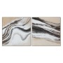 Painting Home ESPRIT White Beige Abstract Modern 102 x 3,2 x 102 cm (2 Units) by Home ESPRIT, Prints on Canvas - Ref: S305830...