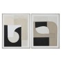 Painting Home ESPRIT Brown Black Abstract Urban 82 x 3,8 x 102 cm (2 Units) by Home ESPRIT, Prints on Canvas - Ref: S3058309,...