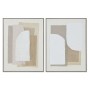 Cuadro Home ESPRIT Blanco Beige Abstracto Escandinavo 62 x 3,2 x 82 cm (2 Unidades) de Home ESPRIT, Impresiones sobre lienzo ...