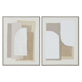 Quadro Home ESPRIT Bianco Beige Astratto Scandinavo 62 x 3,2 x 82 cm (2 Unità) di Home ESPRIT, Stampe e quadri su tela - Rif:...