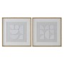 Pintura Home ESPRIT Branco Natural Moderno 60 x 4 x 60 cm (2 Unidades) de Home ESPRIT, Impressões sobre tela - Ref: S3058320,...