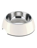 Dog Feeder Hunter Melamin Stainless steel White 160 ml (14,5 x 14,5 x 7 cm) | Tienda24 Tienda24.eu