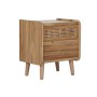 Mesa de Cabeceira Home ESPRIT Castanho Acácia Madeira MDF 40 x 30 x 46 cm de Home ESPRIT, Mesinhas de cabeceira - Ref: S30583...