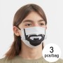 Wiederverwendbare Stoff-Hygienemaske Beard Luanvi Größe M Packung mit 3 Einheiten von Luanvi, Einwegartikel - Ref: S3206854, ...