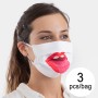 Masque en tissu hygiénique réutilisable Tongue Luanvi Taille M Pack de 3 unités de Luanvi, Produits jetables - Réf : S3206856...