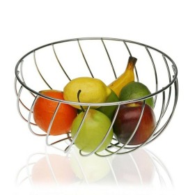 Fruit Bowl Metal Chromed (28 x 14 x 28 cm) by Versa, Bowls and large cups - Ref: S3400007, Price: 10,78 €, Discount: %