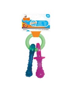 Jouet pour chien Nylabone Porte-clés Viande Fromage Chiots Bacon Nylon Thermoplastique Taille XS de Nylabone, Jouets à mordre...