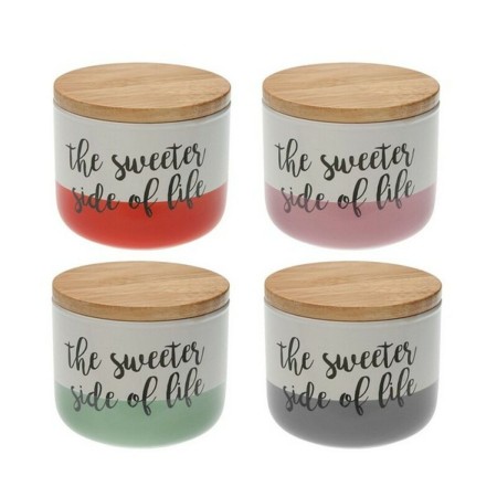 Boîte Versa The Sweetes Side Of Life Pliable Porcelaine Bois (10 x 8,2 x 10 cm) | Tienda24 - Global Online Shop Tienda24.eu