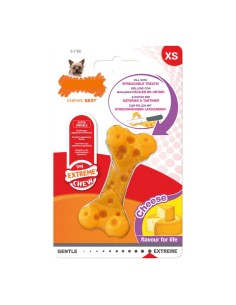 Beißring für Hunde Nylabone Dura Chew Horn M Fleisch | Tienda24 Tienda24.eu