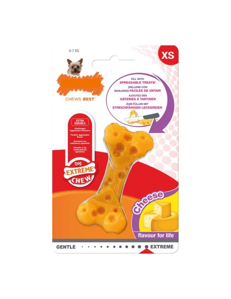 Giocattolo da mordere per cani Nylabone Dura Chew Formaggio Nylon Taglia XS da Nylabone, Giocattoli da mordere - Ref: S610148...