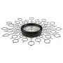 Reloj de Pared Versa VS-20460112 Metal Madera MDF 68 x 6,5 x 68 cm Negro de Versa, Relojes de pared - Ref: S3404623, Precio: ...