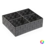 Box with compartments Textile (27 x 10 x 32 cm) by Versa, Cosmetic Organisers - Ref: S3404898, Price: 10,78 €, Discount: %