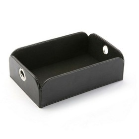 Tabuleiro de Bolso Versa Preto Polipele Metal Poliéster (13 x 6,5 x 20 cm) de Versa, Bandejas - Ref: S3405021, Preço: 8,00 €,...