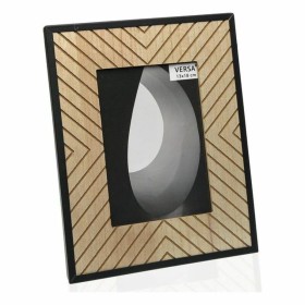 Cadre photo Verre Doré Bois Marron Plastique (26 x 2 x 31 cm) (6 Unités) | Tienda24 - Global Online Shop Tienda24.eu