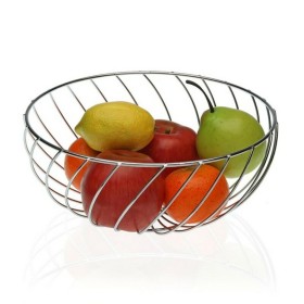 Fruit Bowl Metal Chromed (26 x 12 x 26 cm) by Versa, Bowls and large cups - Ref: S3405837, Price: 7,31 €, Discount: %