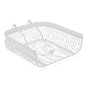 Porte-serviettes Versa Blanc Métal Acier 20 x 6,8 x 18,5 cm de Versa, Étagères et supports - Réf : S3405911, Prix : 7,34 €, R...