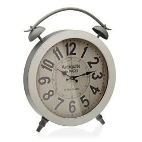 Table clock Versa White Metal (6,5 x 52,5 x 41 cm) by Versa, Desk & Shelf Clocks - Ref: S3406027, Price: 28,37 €, Discount: %