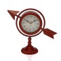 Table clock Versa Maroon Complete arrow Metal (23 x 16 x 8 cm) | Tienda24 - Global Online Shop Tienda24.eu