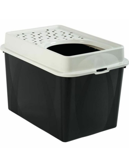 Katzentoilette Rotho My Pet BERTY 57 x 40 x 33 cm Weiß/Schwarz | Tienda24 Tienda24.eu