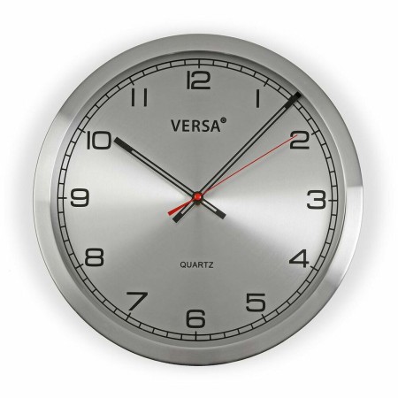 Reloj de Pared Versa Aluminio (4,1 x 35 x 35 cm) de Versa, Relojes de pared - Ref: S3407382, Precio: 25,74 €, Descuento: %