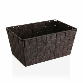 Basket Versa Large Brown Textile (20 x 15 x 30 cm) by Versa, Cosmetic Organisers - Ref: S3407643, Price: 7,34 €, Discount: %