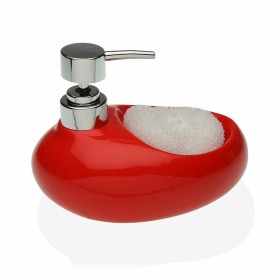 Soap Dispenser Versa Red Scourer Ceramic (16,5 x 16 x 10,5 cm) by Versa, Stands and dispensers - Ref: S3408158, Price: 6,52 €...