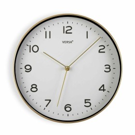 Wall Clock Versa Golden 30,5 x 4,3 x 30,5 cm Quartz Polyurethane by Versa, Wall Clocks - Ref: S3408202, Price: 11,56 €, Disco...