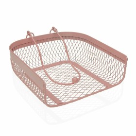 Porta-guardanapos Versa Cor de Rosa Metal Aço 20 x 6,8 x 18,5 cm de Versa, Prateleiras e estantes - Ref: S3409099, Preço: 6,5...