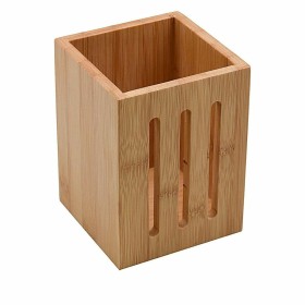 Recipiente para Utensílios de Cozinha Versa Bambu 10 x 13,5 x 10 cm de Versa, Prateleiras e estantes - Ref: S3409118, Preço: ...