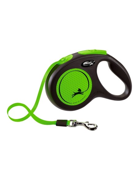 Laisse pour Chien Flexi NEW NEON 5 m Taille M Vert | Tienda24 Tienda24.eu