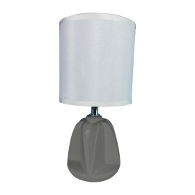 Lampe de bureau Versa Adam Gris Céramique Textile (13 x 29 x 10,5 cm) de Versa, Lampes de chevet - Réf : S3409482, Prix : 9,4...