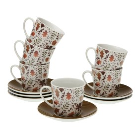 Lot de tasses avec soucoupes Versa Aia Porcelaine 9 x 14 x 14 cm 10,5 x 8 x 6 cm 14 x 14 x 2 cm de Versa, Tasses - Réf : S340...