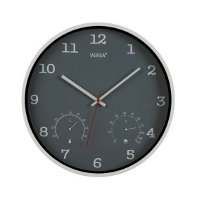 Wall Clock Versa Grey Plastic (4,3 x 35,5 x 35,5 cm) by Versa, Wall Clocks - Ref: S3409737, Price: 18,57 €, Discount: %