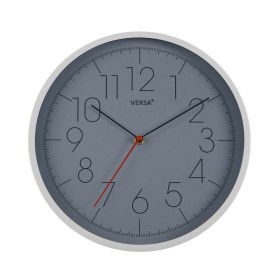 Horloge Murale Versa Gris Plastique (4,3 x 30,5 x 30,5 cm) de Versa, Pendules murales - Réf : S3409739, Prix : 13,26 €, Remis...