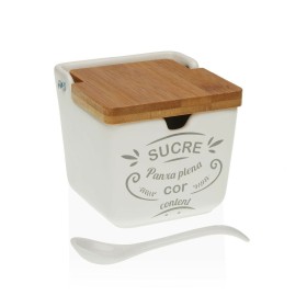 Sugar Bowl Versa Catalan Ceramic (8,8 x 8,5 x 8,8 cm) by Versa, Sugar and milk - Ref: S3409817, Price: 7,76 €, Discount: %